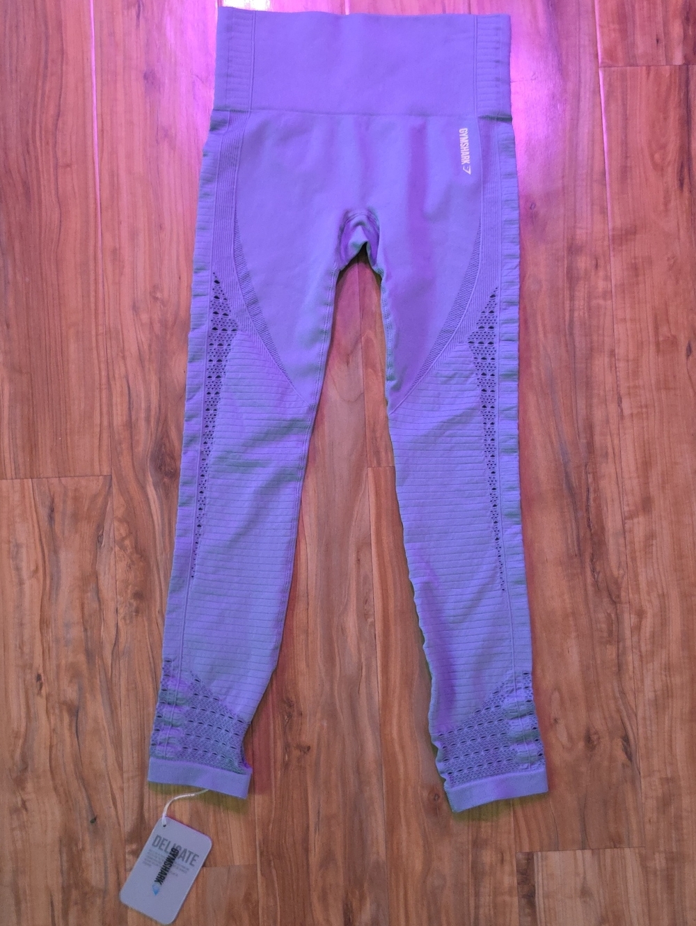 Gymshark High Energy Waisted Legging Steel Blue-small